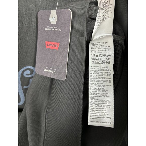 Levi's Women's Heritage Sport Logo Long-Sleeve Sweatshirt Black Size XS NWT's. - Picture 7 of 8